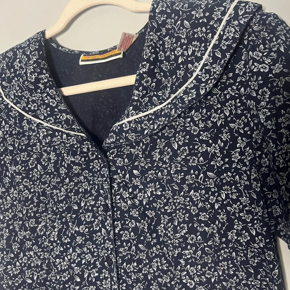 Vintage Bryn Connelly Ditsy Floral Collared Dress Small - Picture 4 of 7